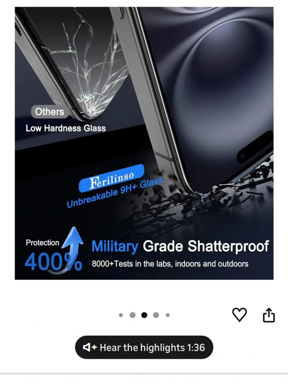 Tempered Glass Screen Protector Kit for Cell Phones